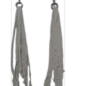 SOLD— Metal & Cotton Tassel Modern Minimalist Design Wall Decor 1 Set